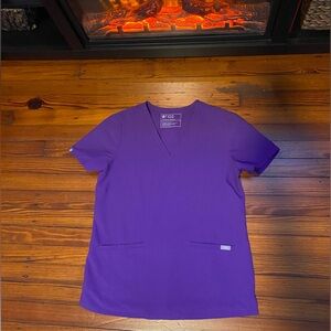 Figs Ultra Violet Casma- Three- pocket scrub top